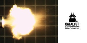 Syntech being shot from a handgun with the Catalyst logo